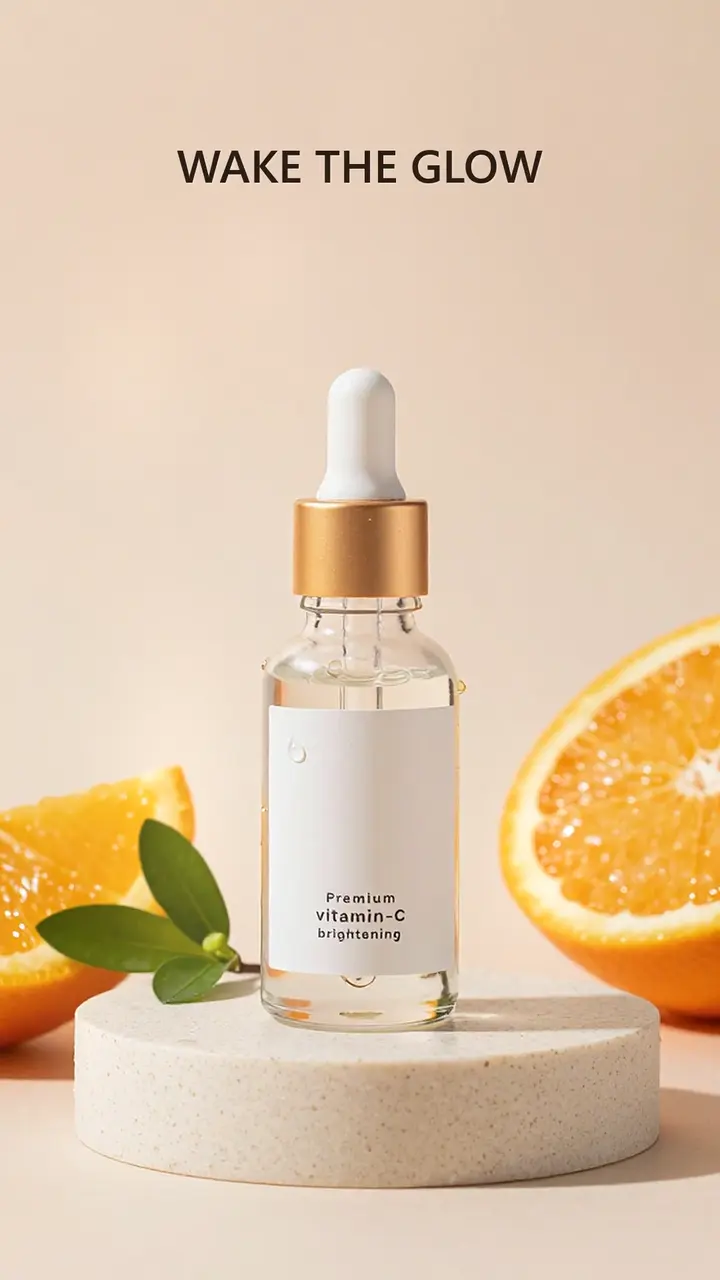 Vitamin C serum campaign still